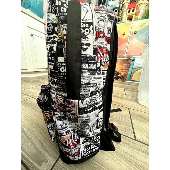 PUNK Rock Hardcore Black Backpack Bag GBH Music Black Flag - Picture 3 of 12